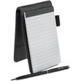 thumbnail image 2 of PU Leather Pocket Notebook A7 Handy Jotter with Pen and Solar Calculator, 2 of 5