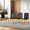 Black,Gold, variant on TesNus White PU Leather Dining Chairs Set of 4, Button Tufted Backrest, Gold Metal Legs, Upholstered Kitchen Dining Room Chairs