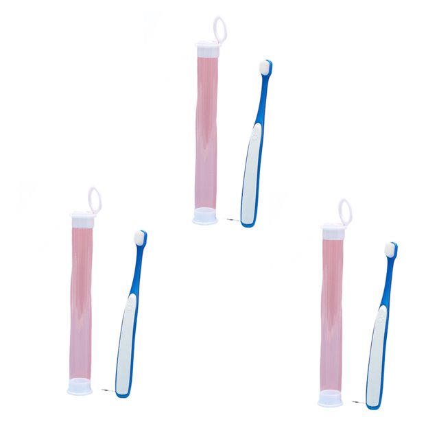 ZheElen 3piece Pet Toothbrush With Soft Bristles Cats Mini Toothbrush: The miniature And Small Dogs Which Can Easily Slide Between Teeth