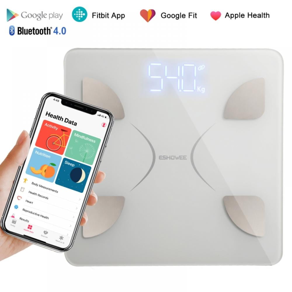 Smart Digital Bathroom Weight Fat Scale Body BMI Mobile Fitbit Bluetooth  400lb