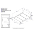 thumbnail image 3 of Orlando Queen Traditional Bed with Matching Foot Board in Walnut, 3 of 3