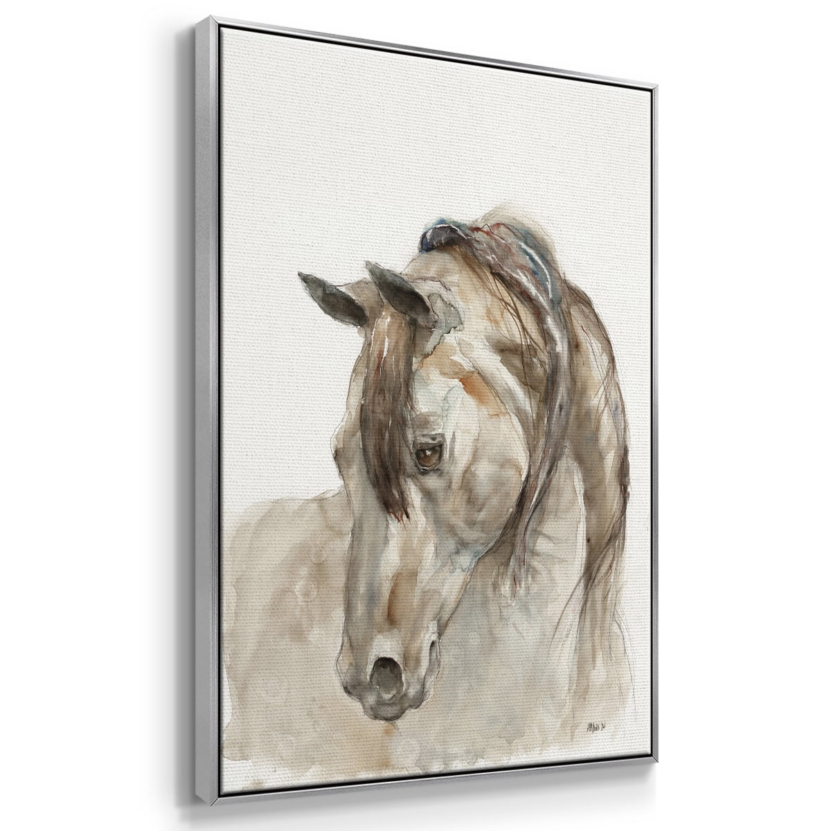 Dream with Me Framed Premium Gallery Wrapped Canvas - Ready to Hang - 17 x 25 - Silver Floating Frame