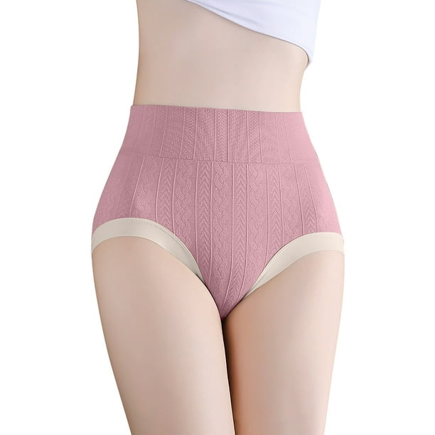 LEEy-world Plus Size Lingerie Womens Underwear Cotton Bikini Panties Lace  Soft Hipster Panty Ladies Stretch Full Briefs Pink,B