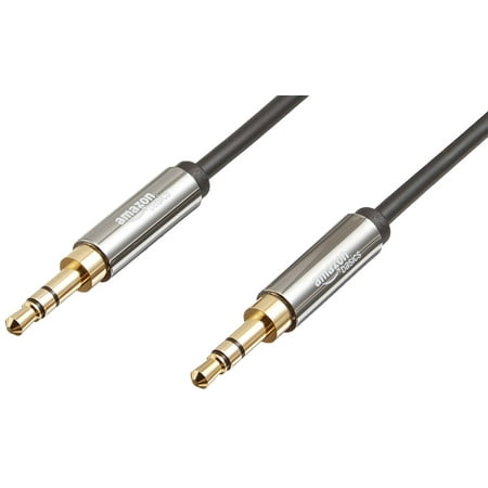 AmazonBasics 3.5mm Male to Male Stereo Audio Cable - 4 Feet (1.2 Meters)