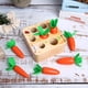 thumbnail image 3 of Juguete Para Tirar De Rábanos, Juego De Zanahoria Insertado Suave De Superficie Finamente Pulida De Madera Duradera, Para Niños ANGGREK Otros, 3 of 8
