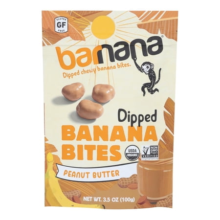 Barnana Chewy Banana Bites Organic Peanut Butter, 3.5 Oz