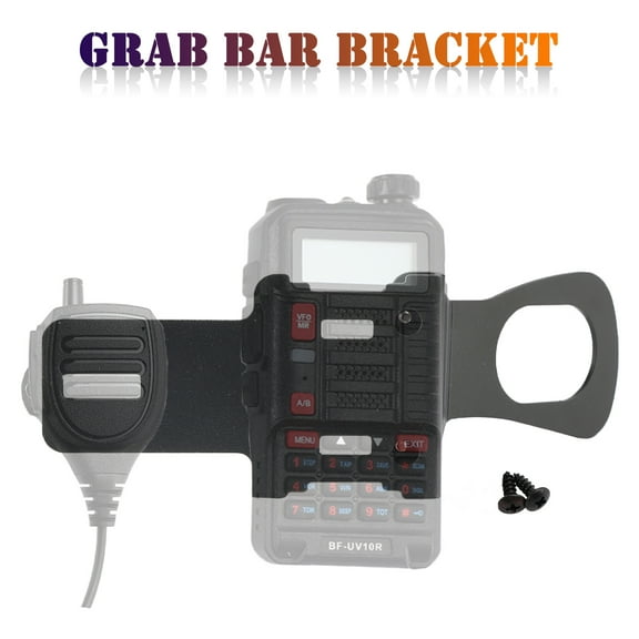 Handheld Radio Grab Bar Mount Mic Mount Bracket Fit for Wrangler JK and JL
