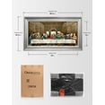 thumbnail image 7 of DECORARTS - The Last Supper, Leonardo da Vinci Classic Art Reproductions. Giclee Prints Acid Free Cotton Canvas with Matching Silver Solid Wooden Frame. Total Framed Size: 28.5" W x 16.5" H, 7 of 7