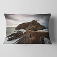 thumbnail image 2 of Designart Cape and Chapel in Spanish Beach - Seashore Photo Throw Pillow - 12x20, 2 of 5