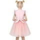 thumbnail image 5 of Vestido de Niña Rosa con Lentejuelas Encaje Fiesta Boda Certamen Tul sin Mangas 12 Años, 5 of 8