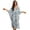 Blue and White - Floral, variant on Floral Print Kaftan Dress for Women Plus Size Summer Beach Dress V-Neck Batwing Sleeve Caftan Maxi Dress Loose Fit Swimsuit Cover up
