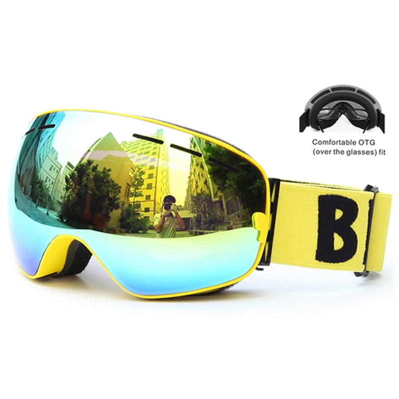 Snowboard Snowmobile Glasses Snow Ski Goggles Skiing Eyewears Anti-Fog UV400 