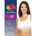 thumbnail image 4 of Fruit of the Loom Women's Tank Style Cotton Sports Bra, 3-Pack, Style 9012, 4 of 9
