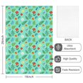 thumbnail image 2 of 2 Pcs Pioneer Flower Floral Print Pattern Kitchen Towels, Funny Microfiber Dish Towel Set, 18" X 26" Tea Towels, 2 of 6