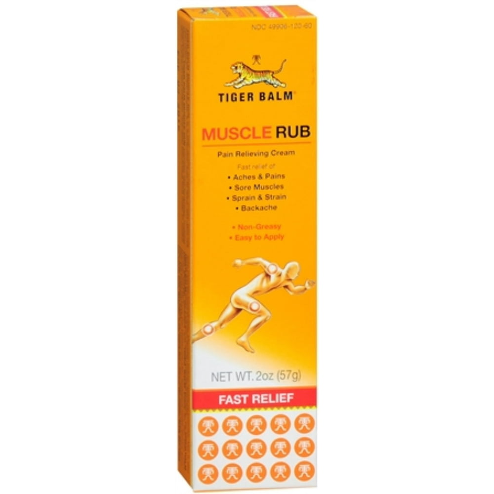 Tiger Balm Muscle Rub 2 oz (Pack of 2) - Walmart.com - Walmart.com