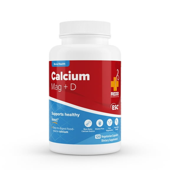 Redd Remedies Bone Health Calcium Mag   D 120 Vegetarian Capsules