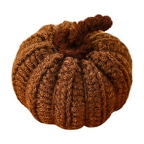 Pumpkin Decor Plush Knit Decoration For Home Car Camping Party Gift, High-Quality Short Plush With Cotton Filling For Comfortable Touch, Easy To Carry And Perfect For