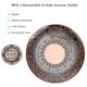 thumbnail image 1 of Home Alloy Incense Burner Ash Catcher Flower Statue Censer Plate with 9 Holes Stick Incense Holder, 1 of 3