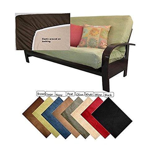 Octorose Full Size Sage Elastic Around On Backing Bonded Micro Suede Easy Fit Fitted Futon Cover Sofa Bed Mattress Slipcovers Green Only And Flame Not Included Com Octorose Full Size Sage Elastic Around, Fitted Sheets For Sofa Bed Mattress