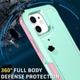 thumbnail image 2 of for iPhone 12 Case & iPhone 12 Pro Case with (2Pcs Tempered Glass Screen Protector+1Pcs Camara Lens Protector), Heavy-Duty Tough Rugged Full Body Shockproof Anti-Scratch Hybrid Cover, 2 of 8