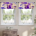 thumbnail image 2 of LALILO Kitchen Curtain Valance Oil Splash Acrylic Art Artistic Rod Pocket Window Curtain 52"x 18" Set of 2, 2 of 7