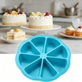 thumbnail image 4 of Silicone Cake Pan, 8-Cavity Nonstick Baking Mold for Scones, Pizza Slices, Brownies, Cornbread, Muffins, Soap, Triangular Shape, 4 of 6