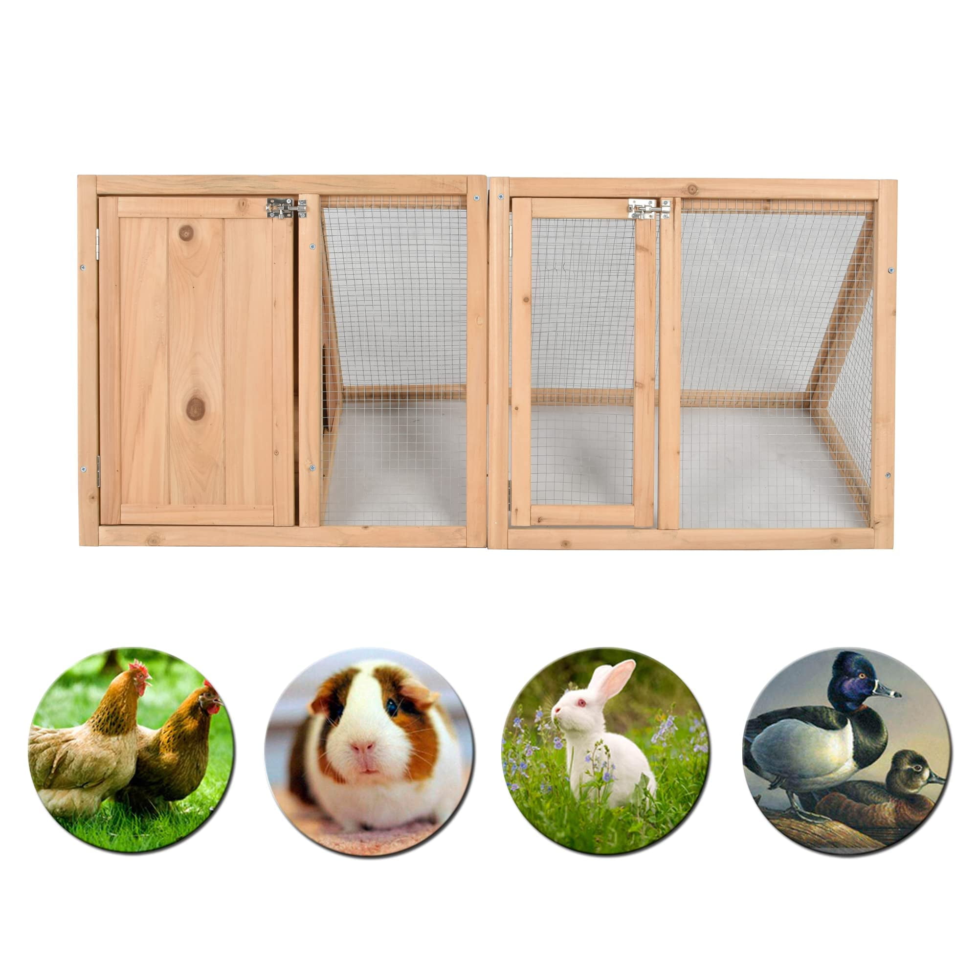 Outdoor Chicken Coop Wooden Rabbit House Hutch For Garden Backyard,Small