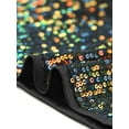 thumbnail image 4 of INSPIRE CHIC Women's Dress Lace Up Sequin Spaghetti Straps Cocktail Party Mini Dress L Multicolor Black, 4 of 5