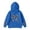 Blue, variant on Vrotazzy Girls Long Sleeve Print Hooded Sweatshirt Loose Fit Pullover Top Casual Wear