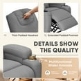 thumbnail image 4 of Homall Power Lift Recliner with Eight Vibrating Massages Ergonomic Single Sofa with Side Pocket for Elderly,Gray, 4 of 7
