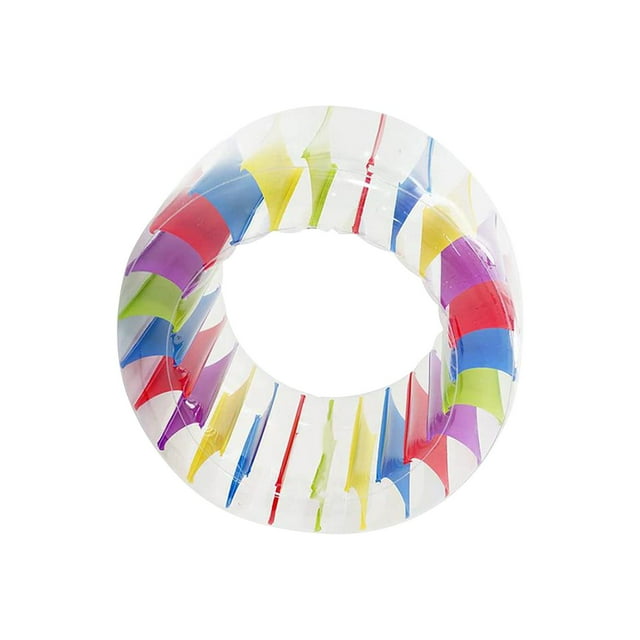 Almencla Flotteurs de Piscine Gonflables, Jouet de Piscine à Roulettes Gonflable A A A 120x84x80 cm