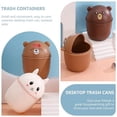 thumbnail image 2 of Countertop Trash Bin Mini Trash Can with Lid Rabbit Shaped Desk Mini Garbage Container Cute Desktop Basket Can Closable Trash Bin for Office Bedroom Mini Trash Holder, 2 of 5