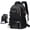 black, variant on 2026 New Style Independent Shoe Compartment Casual Backpack Large Capacity Travel Bag Hiking Backpack Oxford Cloth Backpack