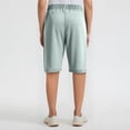 thumbnail image 5 of Icedactive-Women's Ice Silk Quick Drying Stretch Shorts, Breathable Casual Drawstring Iced Active Beeswan Shorts Light Green S, 5 of 5