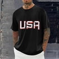 thumbnail image 2 of Taqqpue 4th of July Shirts for Men American Flag Short Sleeve Patriotic Independence Day Tee Top Plus Size M-4XL, 2 of 5