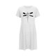 thumbnail image 5 of Camisón corto de mujer, vestido de largo medio con estampado de moda, camisón corto extragrande de mujer, camisón de manga corta con estampado de pecho a la moda, camisón de mujer, 5 of 5