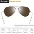 thumbnail image 3 of Gafas de Sol Joopin Diseñador Aviador 3 Pack UV400 para Mujeres y Hombres, 3 of 6