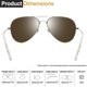 thumbnail image 3 of Gafas de Sol Joopin Diseñador Aviador 3 Pack UV400 para Mujeres y Hombres, 3 of 6