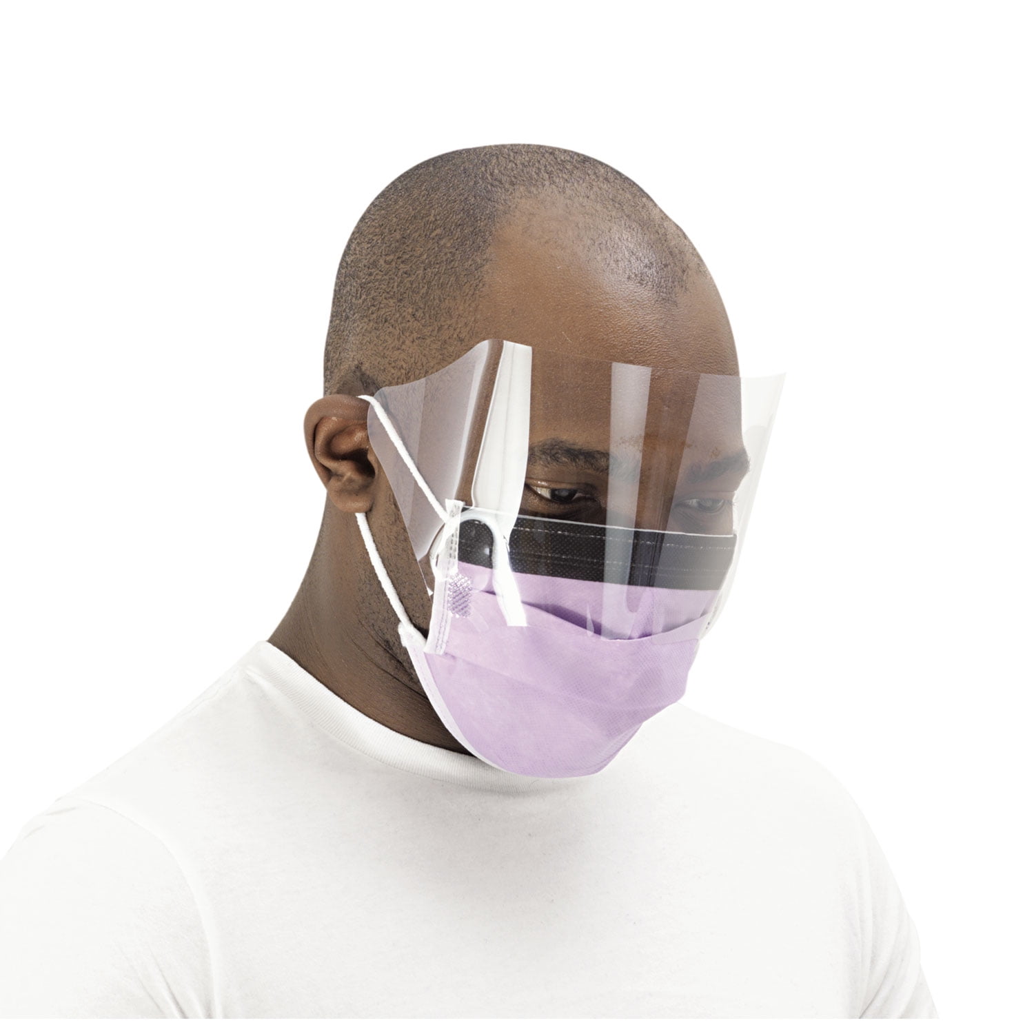 Medline, MIINON27410EL, Fluid-resistant Face Mask, 25 / Box, Purple