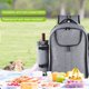 thumbnail image 4 of Mochila De Picnic Para 4 Personas Con Compartimento Refrigerador Aislado, Bolsa De Aislamiento Portátil Para Exteriores, Bolsa De Gran Capacidad Para Picnic Moyic OD013715-00, 4 of 6