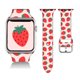 thumbnail image 1 of Pinjeg Compatible Con Apple Watch Pink Strawberry 38/40/41/42/44/45 Mm Correa Deportiva De Silicona Suave Para Mujeres Hombres Niños Regalos De Fresa, 1 of 5