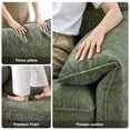 thumbnail image 3 of ROGALIS 42" Modern Armchair, Oversized Accent Chair with Padded Arms, Chenille Fabric, Green, 3 of 7