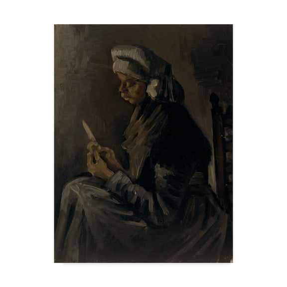 Trademark Fine Art 'The Potato Peeler' Canvas Art by Vincent Van Gogh