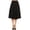 Black, variant on Women's Solid Basic Casual Elastic Waist A-line Flared Midi Skirt S-3XL