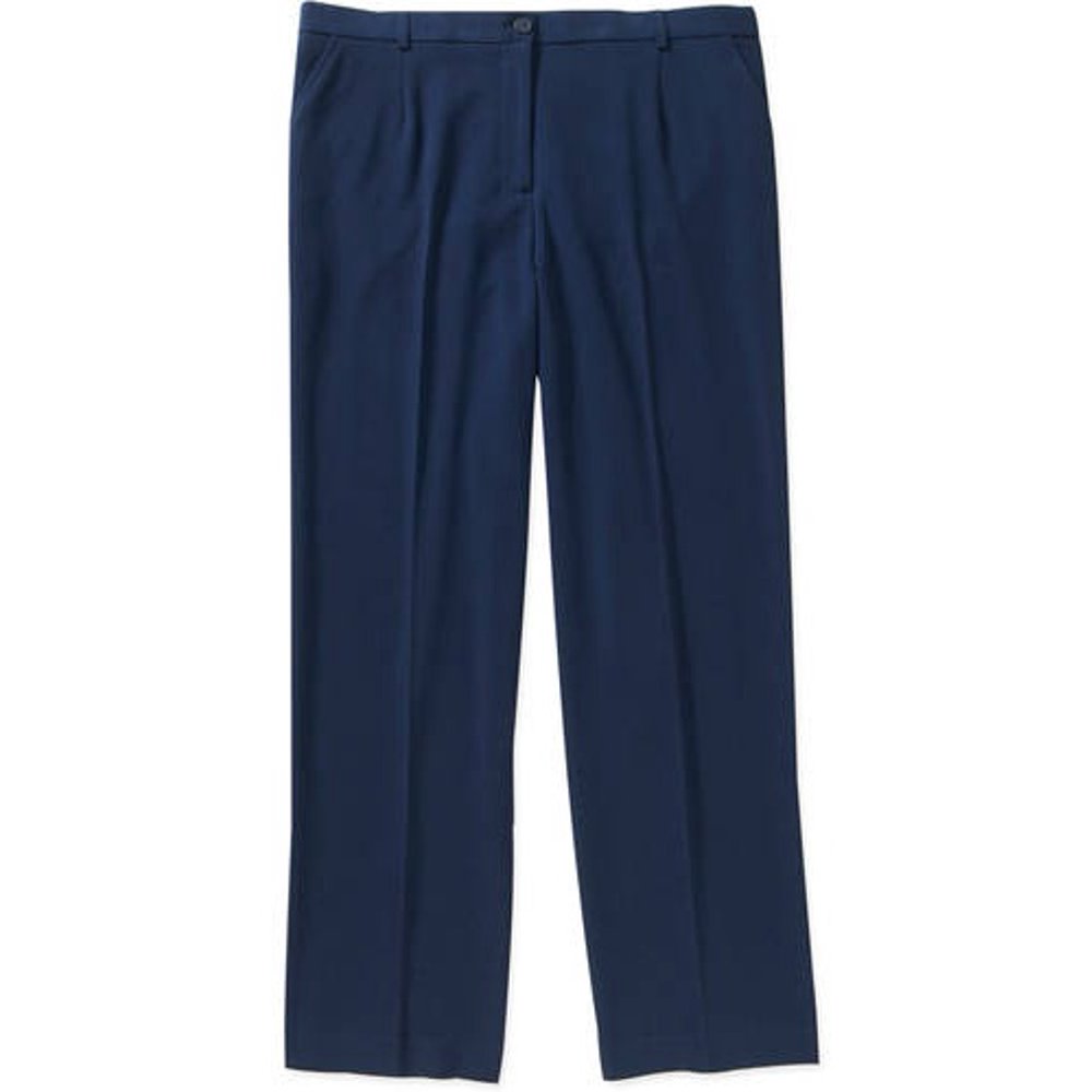 GEORGE - Women's Plus-Size Think Slim Tummy Slimming Career Pant with Power Mesh Liner