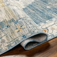 thumbnail image 4 of Hauteloom Shin Living Room, Bedroom Area Rug - Traditional - Slate Blue, Blue, Beige - 3'11" x 5'11", 4 of 9