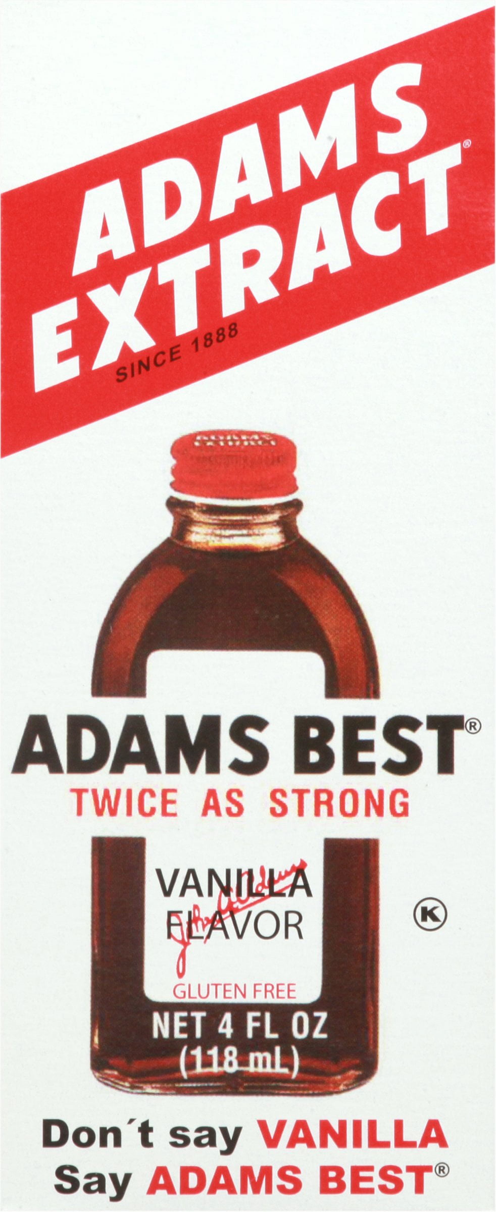 (3 pack) Adams Vanilla Extract, 4 fl oz
