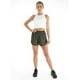thumbnail image 3 of Pantalones cortos deportivos de secado rápido para mujer, con cintura elástica y bolsillos, 3 of 5