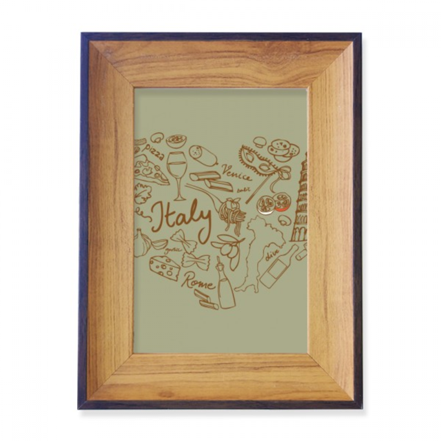 Love Wine Italy Grape Foods Photo Frame Exhibition Display Art Desktop Painting
