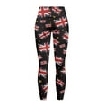 thumbnail image 5 of Renewold Union Jack Star Yoga Pants for Women with Pockets Full Length Workout Leggings High Waist Tummy Control Lounge Pants Activewear Fashion Womens Leggings, XS, 5 of 8